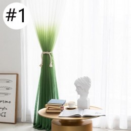 Rideaux Transparents Dégradés En Voile, Rideau Sur Mesure Pour La Décoration De La Maison