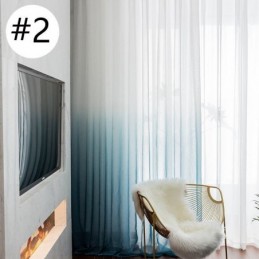 Rideaux Transparents Dégradés En Voile, Rideau Sur Mesure Pour La Décoration De La Maison