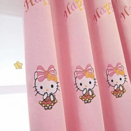 Rideau Moderne Sur Mesure Avec Broderie Hello Kitty