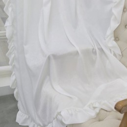 Rideaux Transparents En Velours De Couleur Unie Pour Fenêtre, Salon, Chambre À Coucher