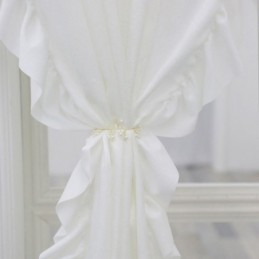 Rideaux Transparents En Velours De Couleur Unie Pour Fenêtre, Salon, Chambre À Coucher