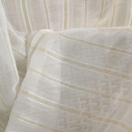 Rideau Transparent Nordique Sur Mesure En Tulle À Rayures Pour Salon Et Chambre À Coucher
