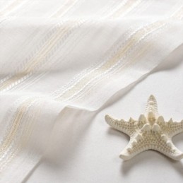 Rideau Transparent Nordique Sur Mesure En Tulle À Rayures Pour Salon Et Chambre À Coucher