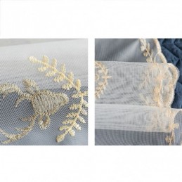 Rideau Transparent Classique Sur Mesure, En Tulle Brodé Motif Cerf, Pour Salon