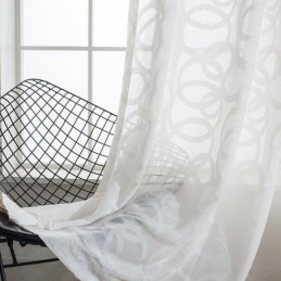 Rideaux En Tulle Blanc,...