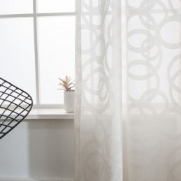Rideaux En Tulle Blanc, Voile Transparent Moderne, Rideau Sur Mesure Pour Salon Et Chambre À Coucher