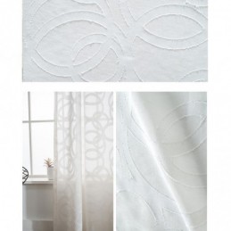 Rideaux En Tulle Blanc, Voile Transparent Moderne, Rideau Sur Mesure Pour Salon Et Chambre À Coucher