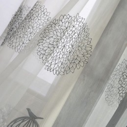 Rideau En Tulle Brodé Moderne, Rideau Sur Mesure, Voilage Transparent, Pour Salon, Chambre À Coucher