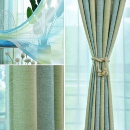 Rideau Semi-Occultant Simple Sur Mesure, Imprimé À Rayures Colorées, Pour Salon