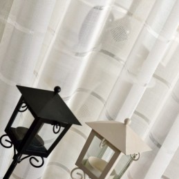 Rideau Transparent En Jacquard Géométrique Sur Mesure, Tulle De Luxe Pour Salon Et Chambre À Coucher