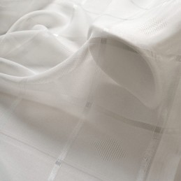 Rideau Transparent En Jacquard Géométrique Sur Mesure, Tulle De Luxe Pour Salon Et Chambre À Coucher