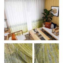 Rideau Transparent De Style Nordique Sur Mesure, Voile Imprimé, Pour Salon Et Chambre À Coucher
