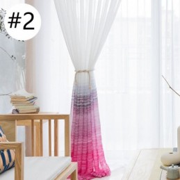 Rideau Transparent De Style Nordique Sur Mesure, Voile Imprimé, Pour Salon Et Chambre À Coucher