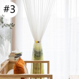 Rideau Transparent De Style Nordique Sur Mesure, Voile Imprimé, Pour Salon Et Chambre À Coucher