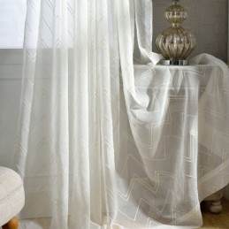 Rideaux Transparents Blancs...