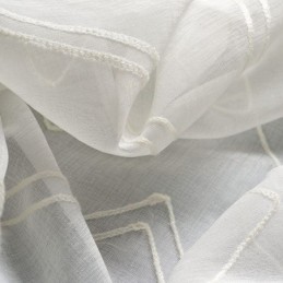 Rideaux Transparents Blancs Brodés Pour Fenêtres, Rideaux Sur Mesure Pour Salon, Chambre À Coucher