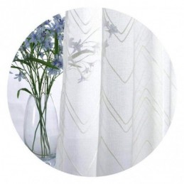 Rideaux Transparents Blancs Brodés Pour Fenêtres, Rideaux Sur Mesure Pour Salon, Chambre À Coucher