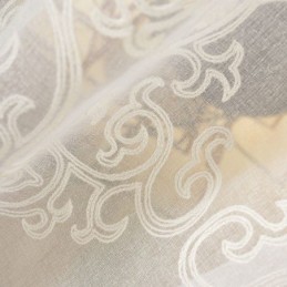 Rideau Transparent Brodé Sur Mesure, Décoration Blanche Pour Fenêtre, Salon, Chambre À Coucher