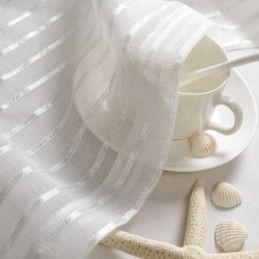 Rideau En Tulle Blanc Élégant Sur Mesure Pour Salon Et Chambre À Coucher
