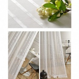 Rideau En Tulle Blanc Élégant Sur Mesure Pour Salon Et Chambre À Coucher