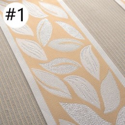 Rideaux Transparents Nordiques En Tulle Jacquard À Feuilles Pour Salon