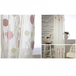 Rideau En Tulle Brodé Sur Mesure, Rideau Moderne En Voile De Gaze Pour Salon Et Chambre À Coucher