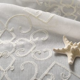 Rideau En Voile Nordique Sur Mesure, Brodé, Transparent, Pour Salon, Chambre À Coucher