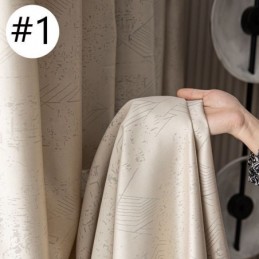 Rideaux Occultants En Jacquard Géométrique Pour Salon