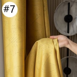 Rideaux Occultants En Jacquard Géométrique Pour Salon