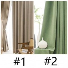 Rideaux Occultants De Couleur Unie Style Nordique Pour Salon