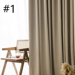 Rideaux Occultants De Couleur Unie Style Nordique Pour Salon
