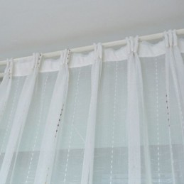 Rideaux En Tulle Nordique, Rideau En Voile Transparent Moderne, Rideau Sur Mesure Pour Salon Et Chambre À Coucher