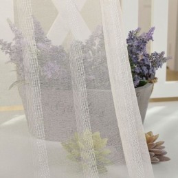 Rideau Transparent Respirant Sur Mesure, Voile Décoratif En Tulle Blanc Pour Salon