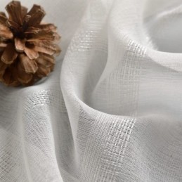 Rideau Transparent Respirant Sur Mesure, Voile Décoratif En Tulle Blanc Pour Salon