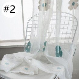Rideau Brodé Transparent Sur Mesure, Décoratif, Floral, Pour Salon, Chambre À Coucher