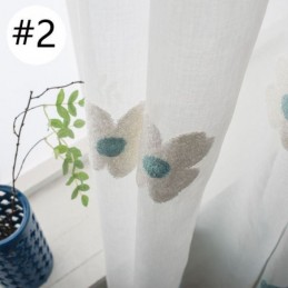 Rideau Brodé Transparent Sur Mesure, Décoratif, Floral, Pour Salon, Chambre À Coucher