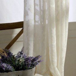 Rideau Transparent Blanc Sur Mesure En Tulle Pour Salon Et Chambre À Coucher