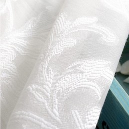 Rideau Transparent Blanc Sur Mesure En Tulle Pour Salon Et Chambre À Coucher