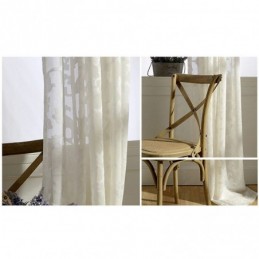 Rideau Transparent Blanc Sur Mesure En Tulle Pour Salon Et Chambre À Coucher
