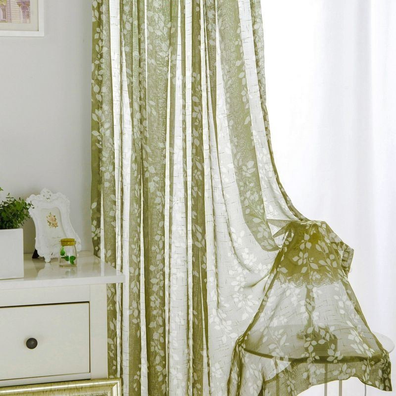Rideau Transparent Imprimé Simplicity Sur Mesure, En Tulle, Pour Salon