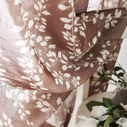 Rideau Transparent Imprimé Simplicity Sur Mesure, En Tulle, Pour Salon