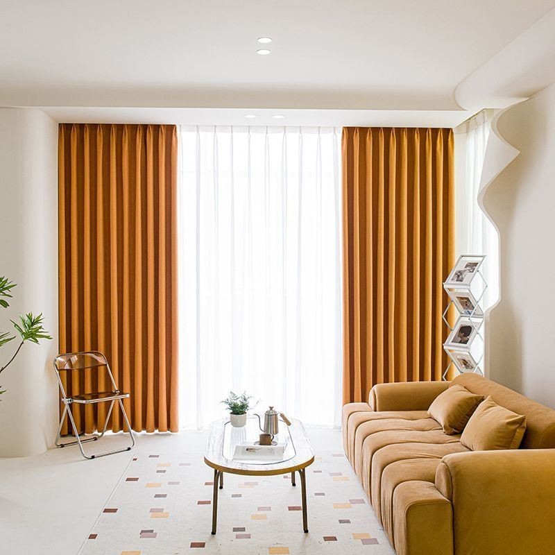 Rideaux Modernes De Couleur Unie, Occultants, Sur Mesure, Pour Salon Et Chambre À Coucher