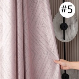 Rideaux Occultants En Jacquard Géométrique Pour Salon