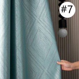 Rideaux Occultants En Jacquard Géométrique Pour Salon