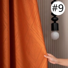 Rideaux Occultants En Jacquard Géométrique Pour Salon