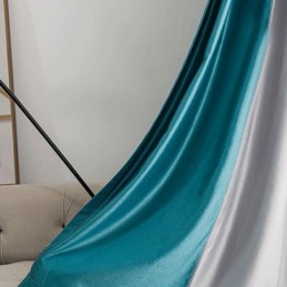 Rideaux Occultants Patchwork Nordiques De Couleur Unie Pour Salon