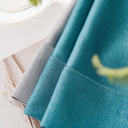 Rideaux Occultants Patchwork Nordiques De Couleur Unie Pour Salon