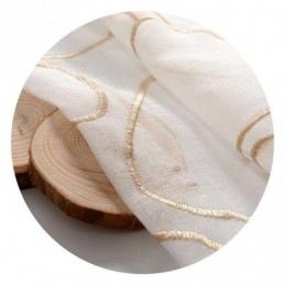 Rideau En Tulle Brodé Moderne Sur Mesure, Voile Transparent Pour Salon