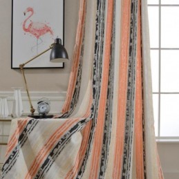 Rideau Occultant Moderne Max Sur Mesure, Motif Abstrait En Jacquard De Précision Pour Chambre À Coucher