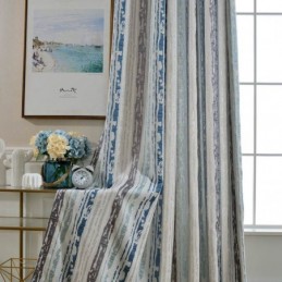 Rideau Occultant Moderne Max Sur Mesure, Motif Abstrait En Jacquard De Précision Pour Chambre À Coucher